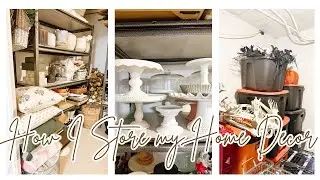 HOW I STORE MY HOME DECOR | HOME DECOR STORAGE | 2025