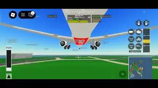 Pilot Training Flight Simulator Landing Part 37 (Boeing 777) (Fail version)