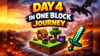 ONE BLOCK DAY 4 🔥 | Ab Game Hua Hard | Minecraft Hindi