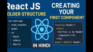 React JS Folder Structure Explained + First Component | SPA Concept in Hindi | React Tutorial #2