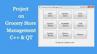Grocery Store Management in QT C++ | CppBuzz