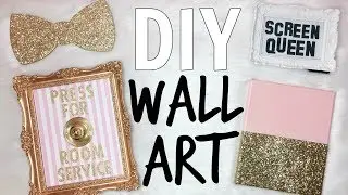 DIY WALL ART ♡ PINK & GOLD ♡ Studio & Office Makeover Series ♡ EP. 6