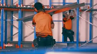 Satellite Shuttle Racking Timelapse - Harley Industrial