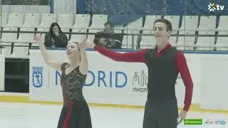 Danza r&iacute;tmica de Athena Roberts & Eric Alis en el Campeonato de Espa&ntilde;a Absoluto 2022