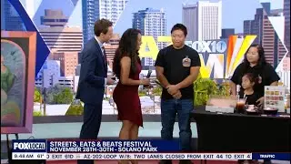 Phonomenal Street Eats Highlight on Fox10 Phoenix News, Street Eats & Beats Festival 11/28-30 2025