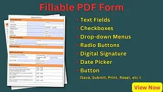 How to make PDF Fillable Form // Fillable फॉर्म कैसे बनाए? // #Fillable_Form // #Fillable_PDF