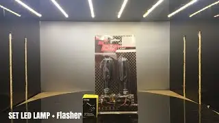 DISPLAY NO 244 : SET LED LAMP CR7 D-129 + FLASHER #set#paket#ledlamp#turnsignal #lampusein #motor
