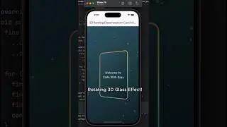 Flutter Glass Card Animation Demo | Code with Dias