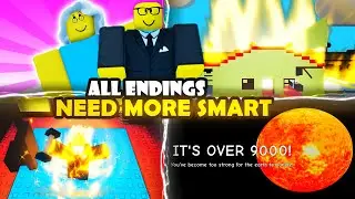 🧠NEED MORE SMART🧠 | All Endings & Full Walkthrough | Roblox