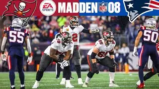 Tom Brady vs. Patriots - Madden NFL 08 Simulation Full Game (Rosters 2022 MOD) Rematch!