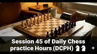 Session 45 of Daily Chess practice Hours (DCPH) ♞♞ #chesslivestream #chesslive #livechess