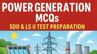 Power Generation MCQs for WAPDA Test Preparation &ndash; Electrical Engineering Questions #sdo #LS II