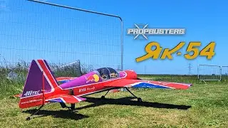 Propbusters UK - 50cc Yak 54 - First flight of the season - DLE50
