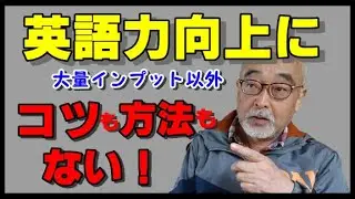 英語力向上は大量インプットだけ。
