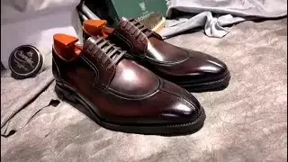 BUY 2 GETTING 10% OFF!!!Handmade formal men's handmade classic derby shoes dress shoes