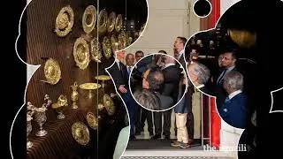 President Rebelo de Sousa | Prince Rahim Prince Sinan | Royal Treasure Museum at the National Palace