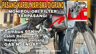 Cara pasang karbu karisma di motor Grand