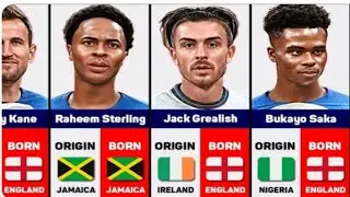 Country Of Origin Of England National Team Footballers Ft Bukayo Saka, Marcus Rashord...