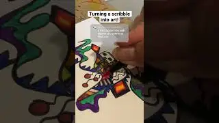 Turning a Scribble into Art! 🎨 #shorts