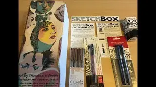 INKTOBER SKETCHBOX UNBOXING + REAL TIME DEMO ~ October 2017