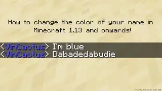 How to change the color of your name in Minecraft (UPDATED 1.17)