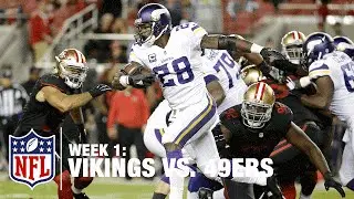 Adrian Peterson Carries Defenders Down the Field | Vikings vs. 49ers | NFL