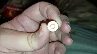 357 Magnum Semi jacketed hollow points through a huge can of hominy into sand.