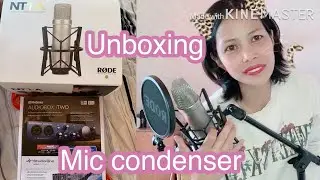 #AudioboxItwo #Rodemic Unboxing my mic condenser set |  NT1-A studio condenser mic | Momshielornz