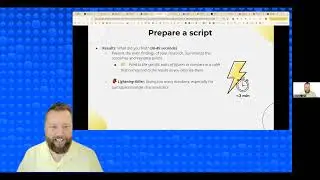 Scientific Storytelling B - Preparing a lightning script