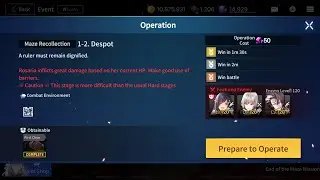 Counter Side SEA : Maze Recollection 1-2 All Medal