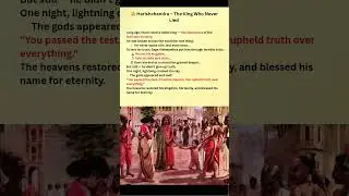 King Harischandra - Sold his Wife, child - Lost Kingdom - But never lied ✨✨ #youtubeshorts  #king