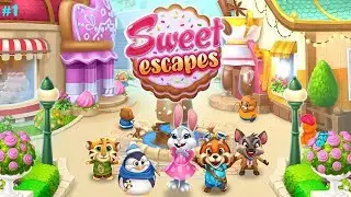 Sweet Escapes прохождение #1 Знакомство с Зайкой и Пингвинёнком, первая Выпечка