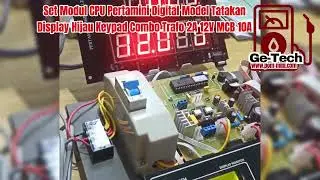 Setup Setting Modul CPU Pertamini Digital Model Tatakan Display Hijau Keypad Combo Ge-Tech Trafo MCB