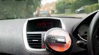 Hernido portable CD player connects to the car effortlessly