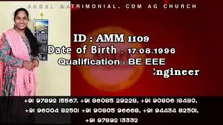 Angel matrimonyகிறிஸ்துவர் திருமண இணைகள் மட்டும்.உண்மையான வாழ்க்கை துணையை இங்கே தேடுங்கள்*9789215567