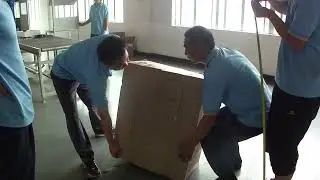 Topleader rooftop air conditioner in drop testing