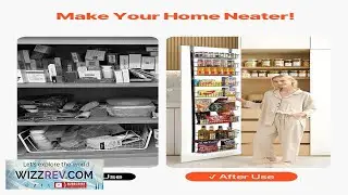 VEVOR Over the Door Pantry Organizer 9 Tier Pantry Organization and Storage Heavy Duty
