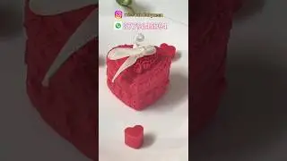 Red Heart Candle #soycandles #candles #wax #redheart #shorts