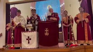 Nativity Baptismal Waters blessing - Godfather Carl Papazian.St. James of Los Angeles - Jan 6, 2024.