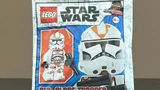 Lego Star Wars 212th clone trooper foil paper bag pack review