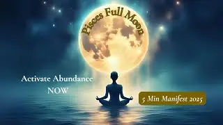 5 Minute Pisces Full Moon Abundance Activation Meditation| Manifest Wealth September 2025