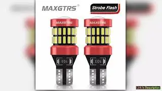2x Flash Strobe T15 W16W 921 912 LED 40143030 6000K White Red Yellow Car Reversing Light Bulb Backu