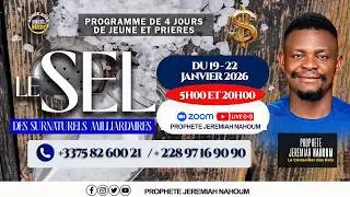 LE SEL DES SURNATURELS DES MILLIARDAIRES  8 II PROPHETE JEREMIAH NAHOUM