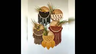 Boho style basket wall decoration #shorts #boho #walldecor