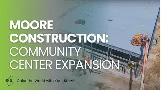 Moore Construction: Drone View of Community Center Expansion