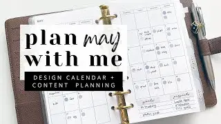 Plan with Me - May 2022 // How I plan my content and create a design schedule for the shop