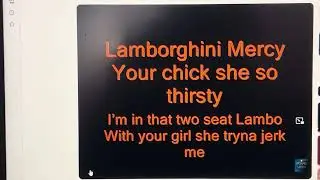 2012 Kanye West Rap Song Mercy Part 1(Computer Recordings) 1/18/26