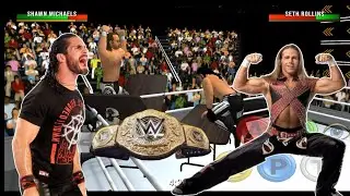WR3D 21 SETH ROLLINS vs SHAN MICHAELS BEST MATCH || WORLD HEAVYWEIGHT CHAMPIONSHIP WRESTLEMAINA 