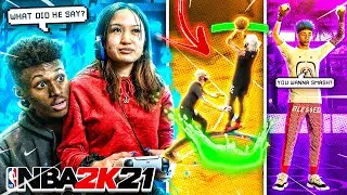 Я использовал свою ДЕВУШКУ, чтобы обмануть членов моего клана в NBA 2K21... (ВЫ ВСЕ ПРОСТЫЕ 🤣🤦‍♀️)