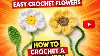 How to make crochet flowers 🌺 